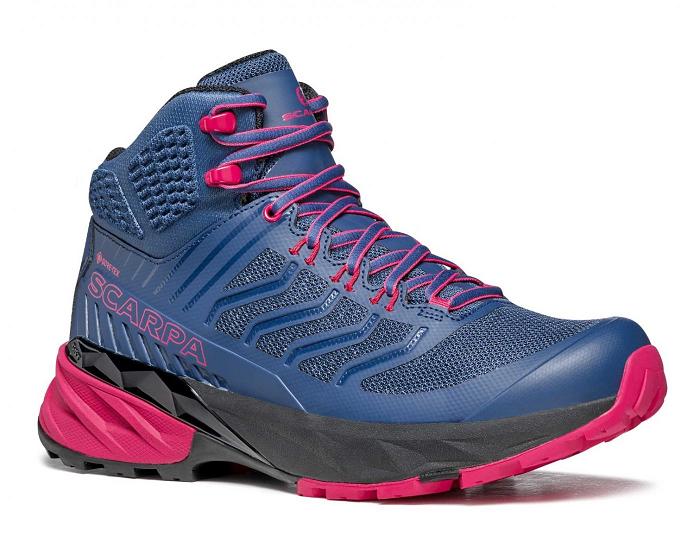 Scarpa Rush Mid Gtx Női Túrabakancs Kék Piros QY2796538